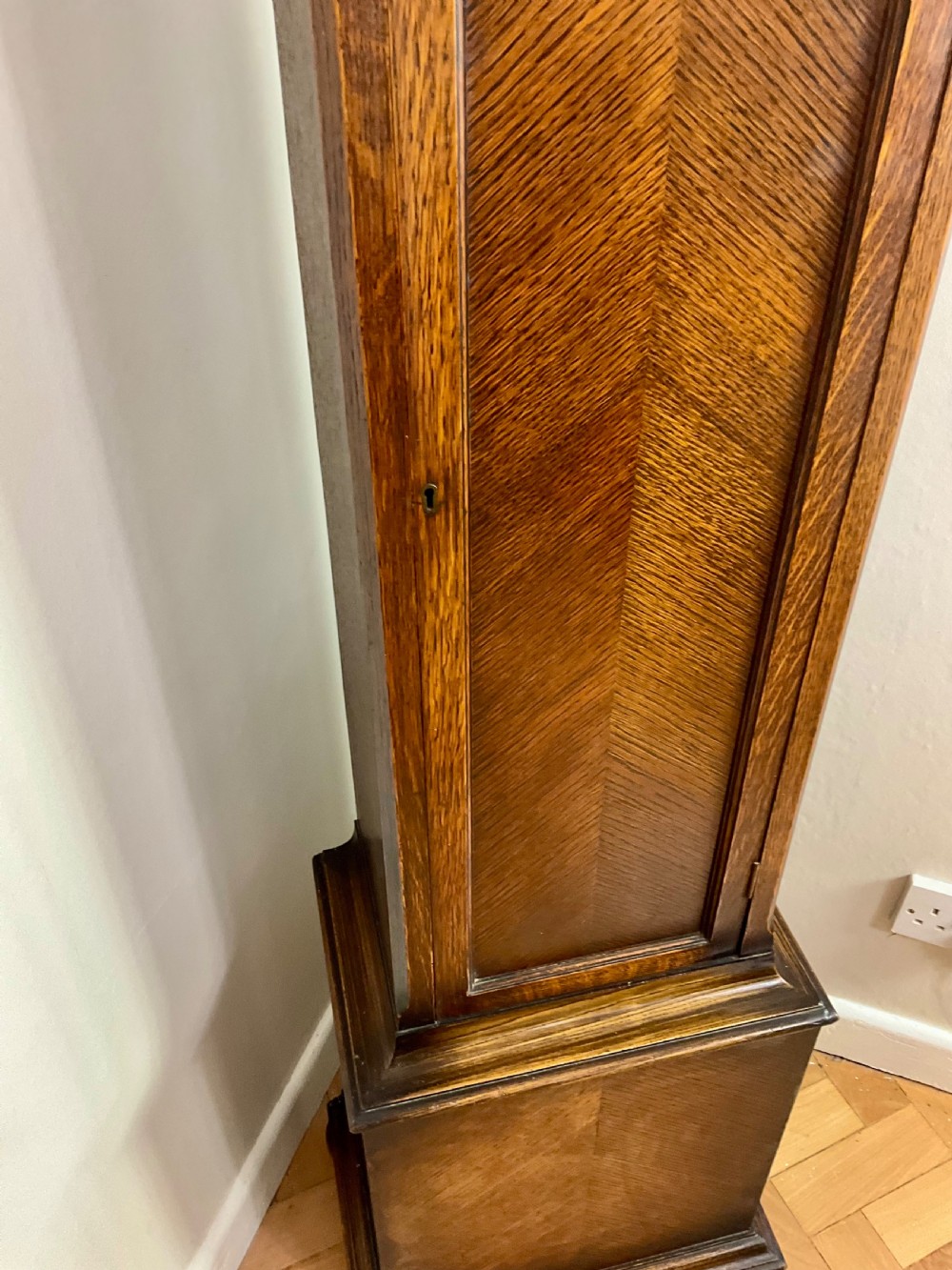 Quarter Chiming Grandmother Longcase Clock 75in high View VIII