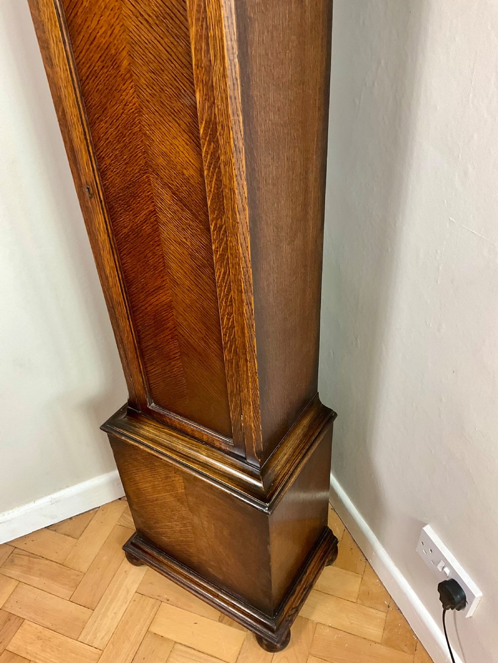 Quarter Chiming Grandmother Longcase Clock 75in high View IX