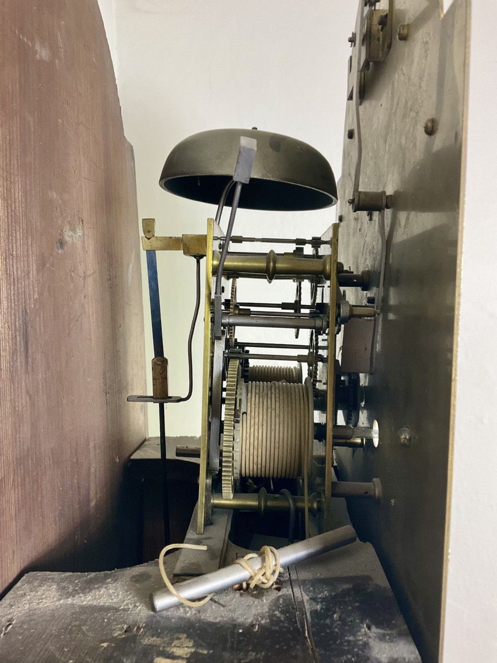 Silent/Strike Small Georgian Oak Grandfather Longcase Clock  View II