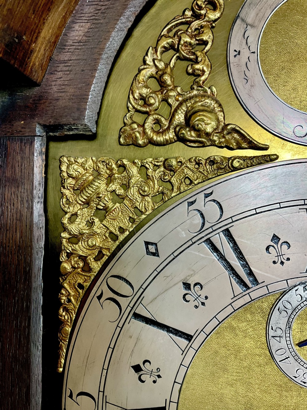 Silent/Strike Small Georgian Oak Grandfather Longcase Clock  View XIII