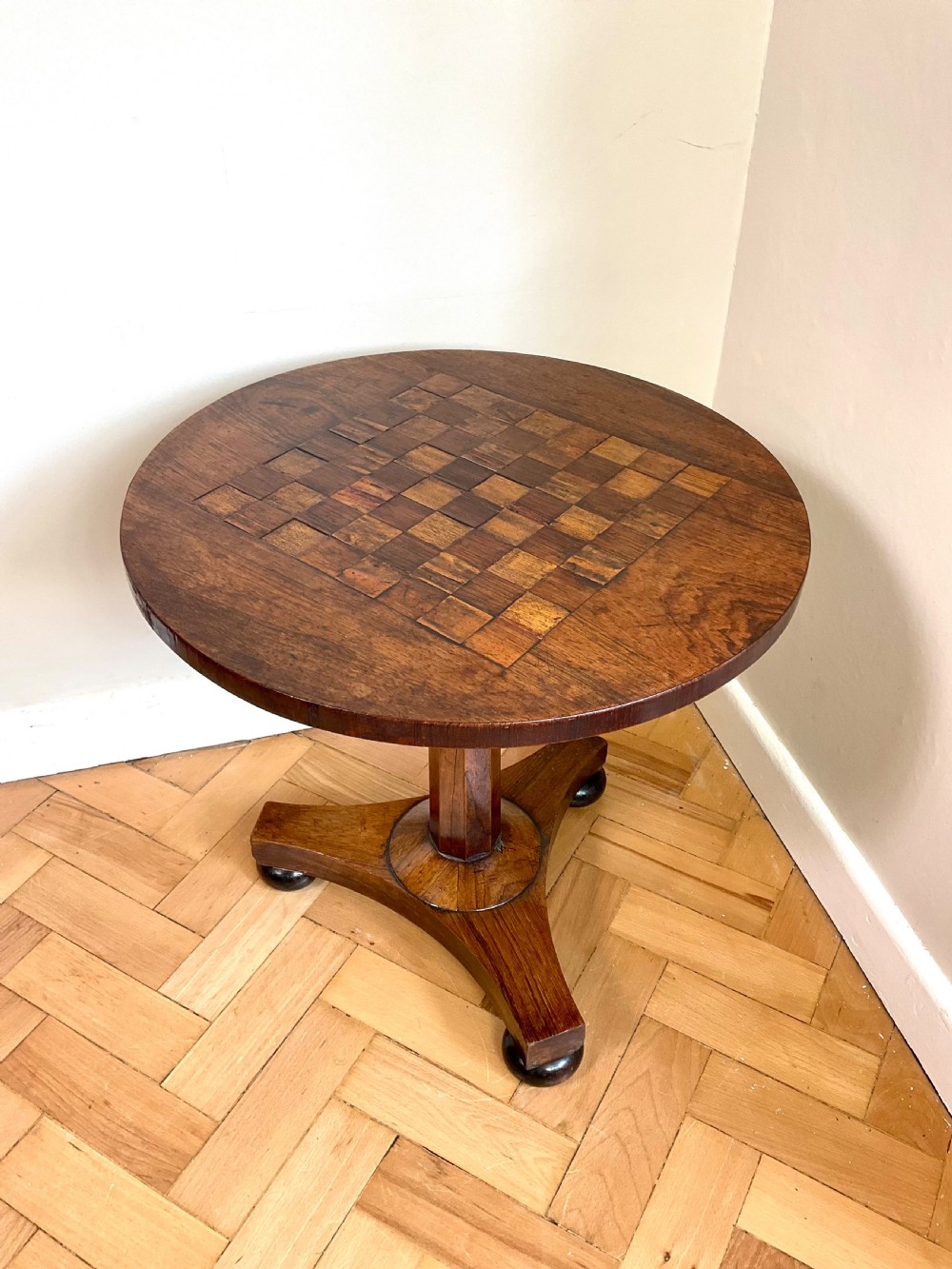 19thC Games Chess Coffee Occasional Table View III