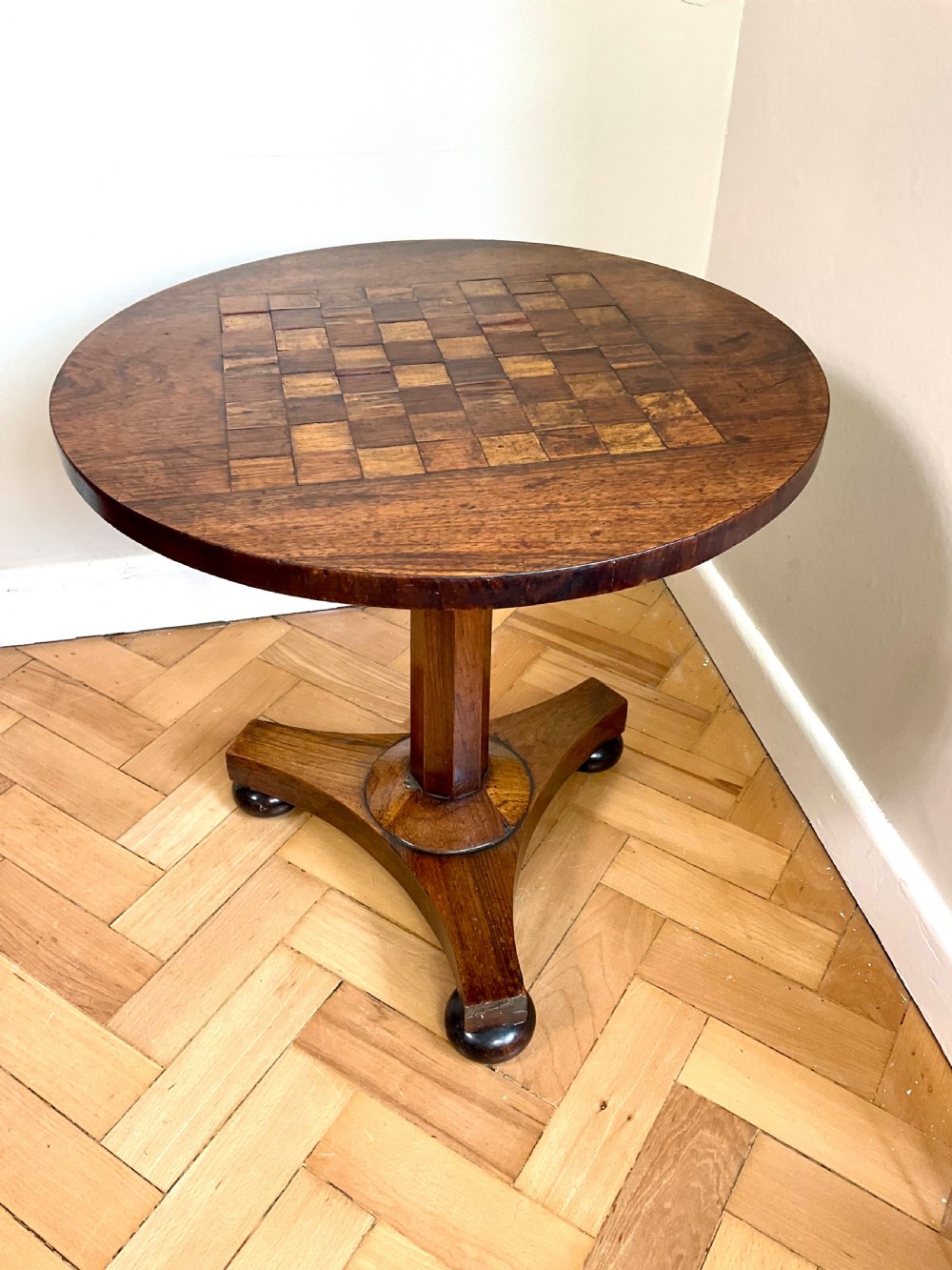 19thC Games Chess Coffee Occasional Table View IV