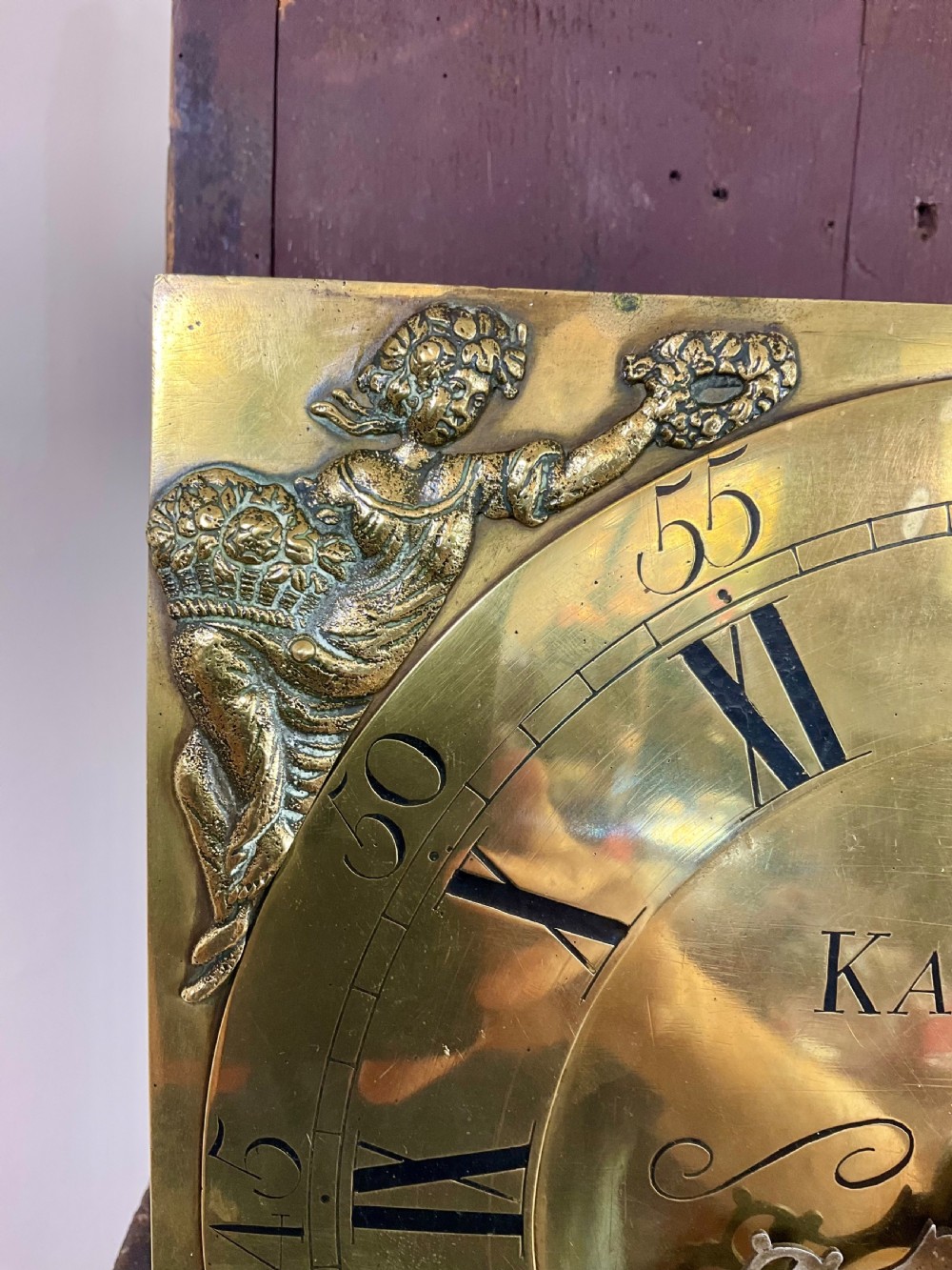 English Georgian Oak Longcase Clock, ‘Black Forest’ Carving ‘1782’  View VIII
