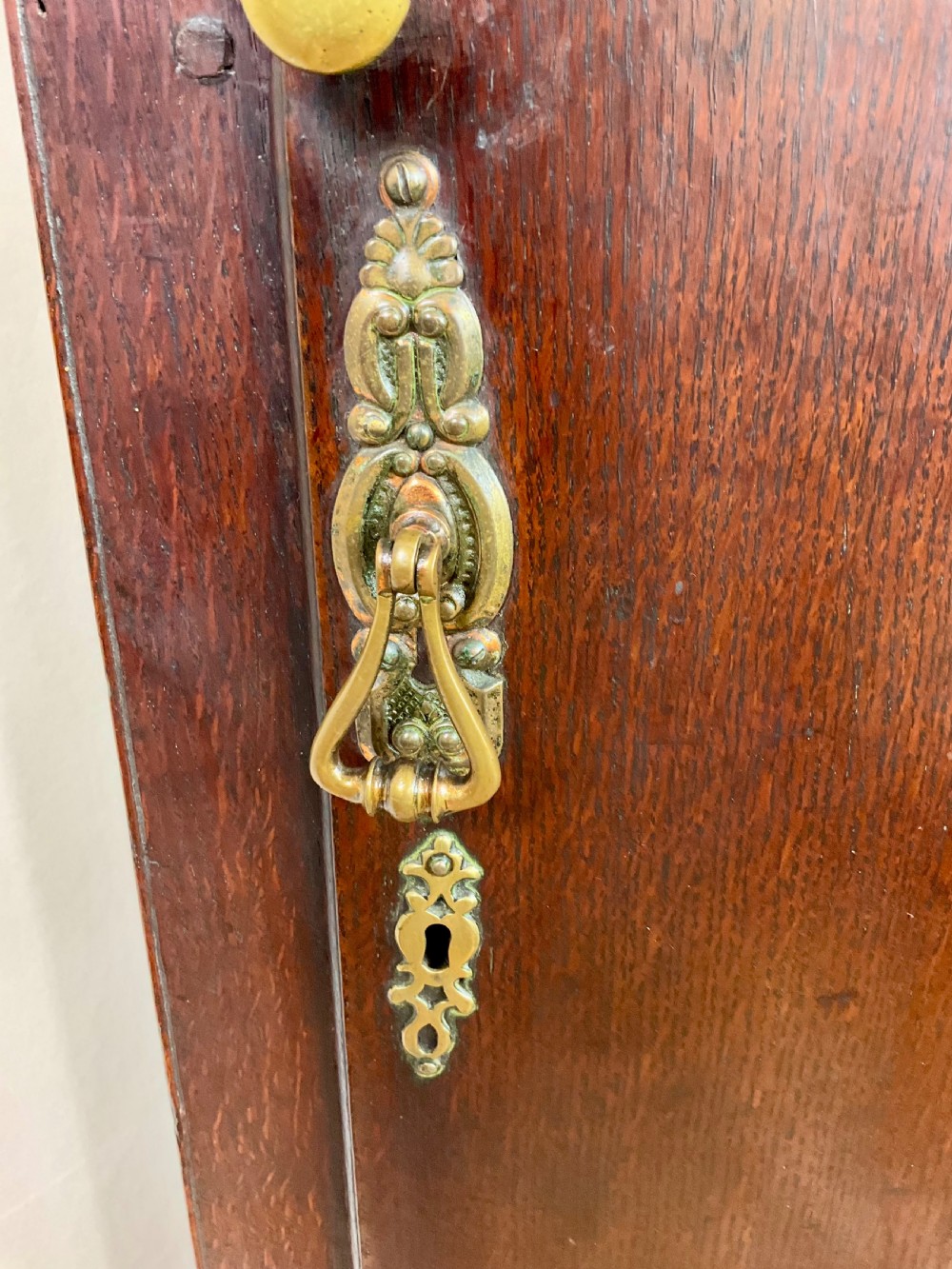 English Georgian Oak Longcase Clock, ‘Black Forest’ Carving ‘1782’  View IX