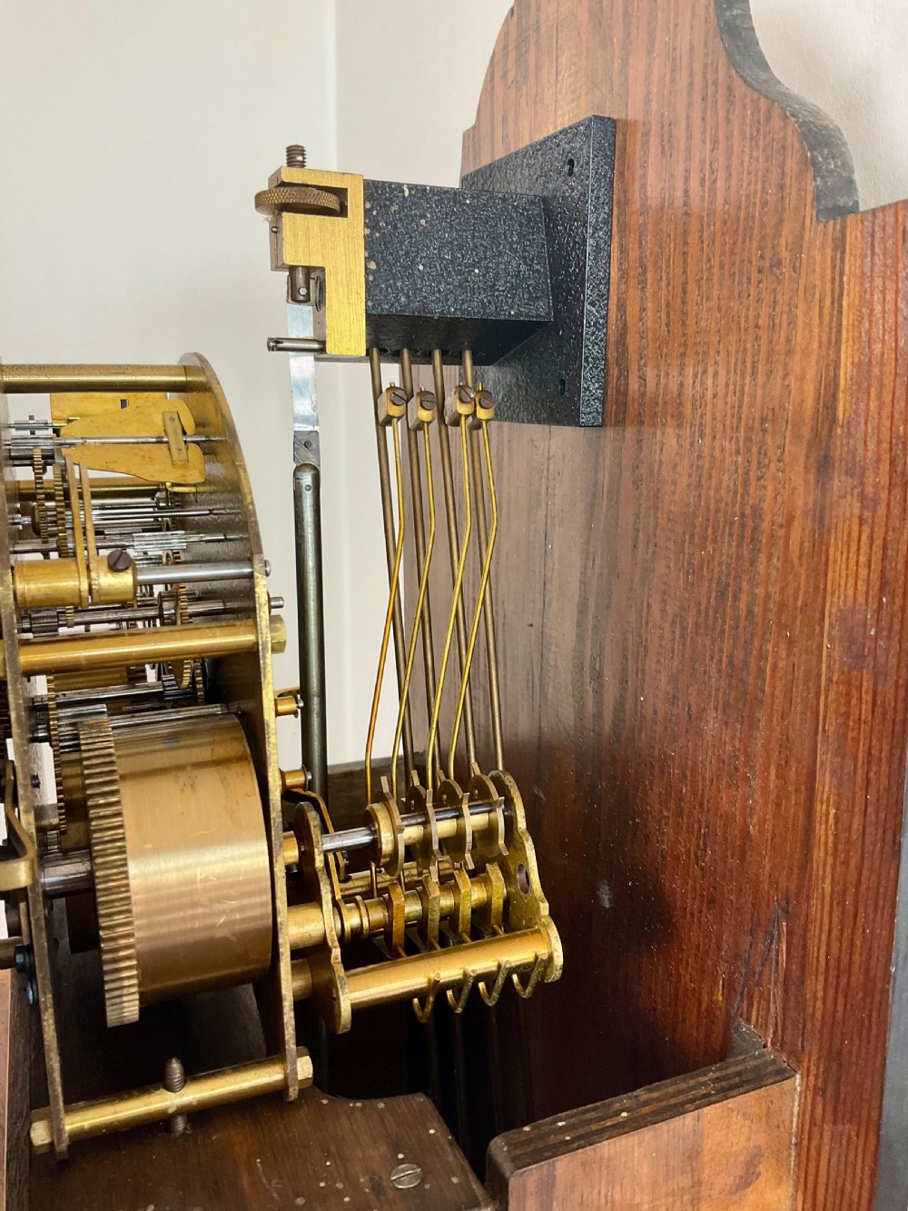 Walnut Musical Chiming Elliott Grandmother Longcase Clock View VII