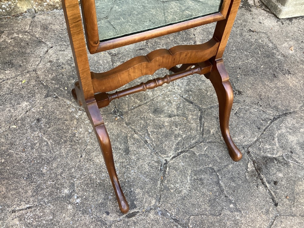 Walnut Cheval mirror  View II