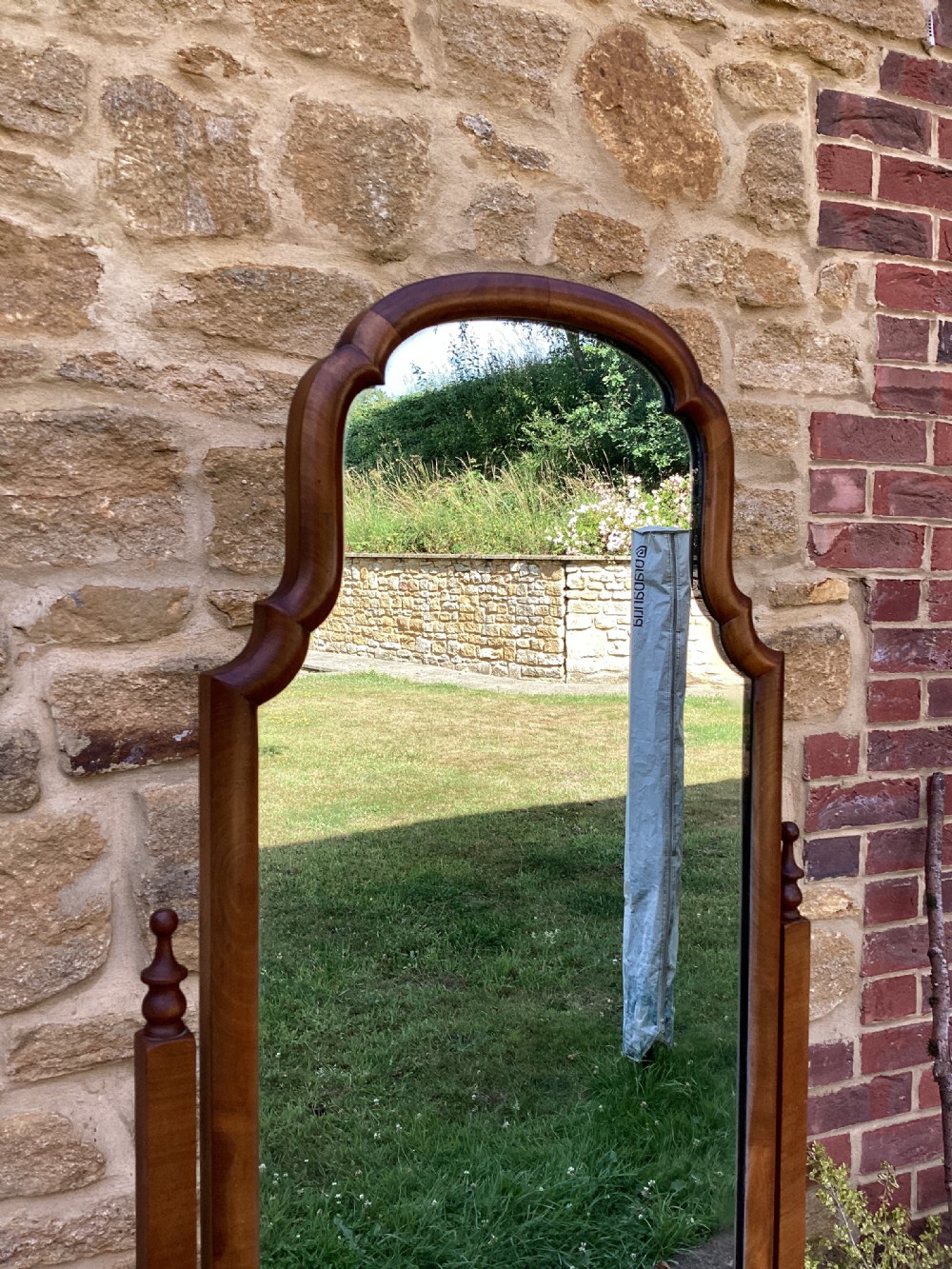 Walnut Cheval mirror  View III