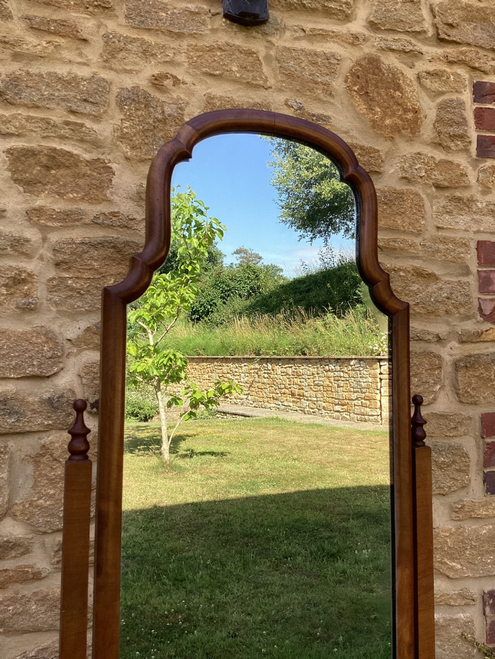 Walnut Cheval mirror  View IV