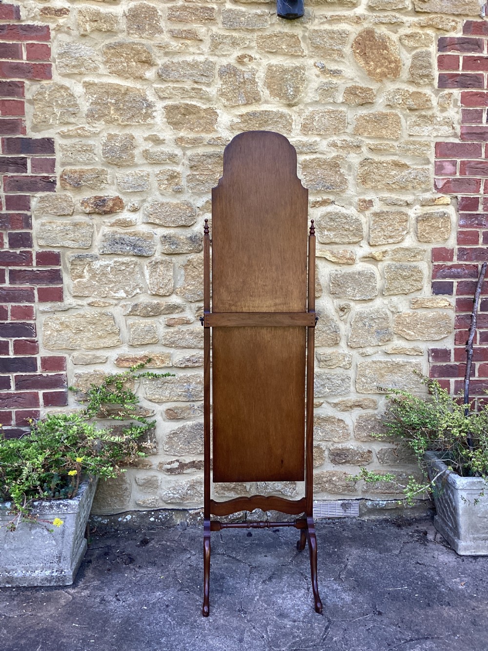 Walnut Cheval mirror  View V