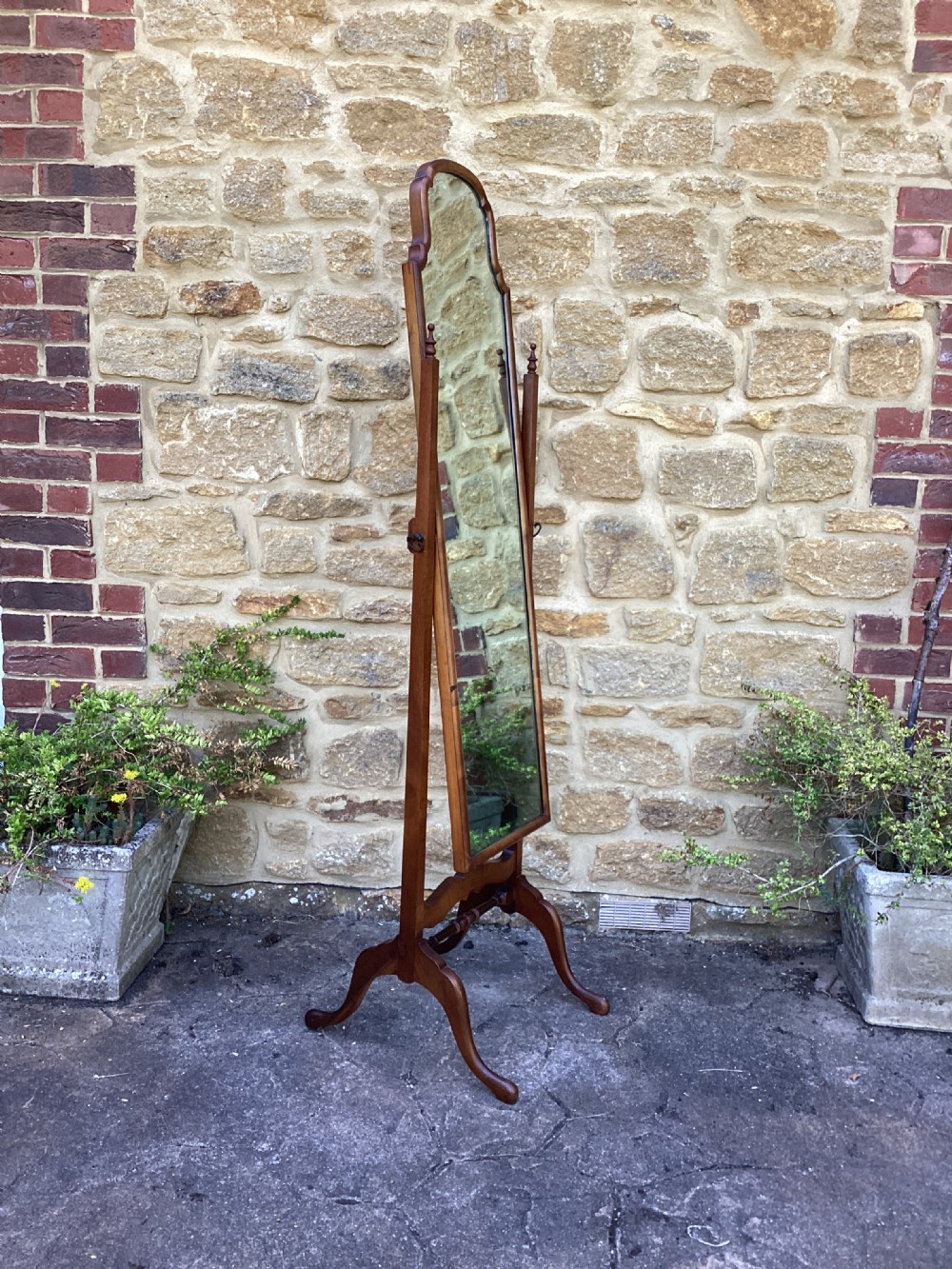 Walnut Cheval mirror  View VI