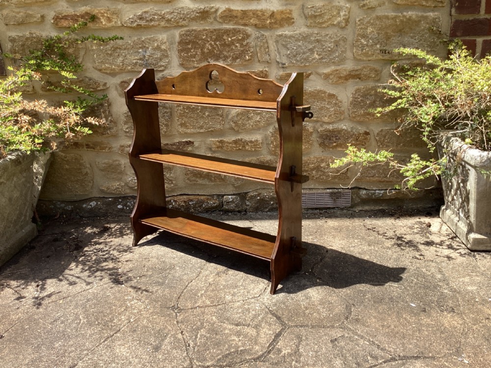 Walnut wall shelves 