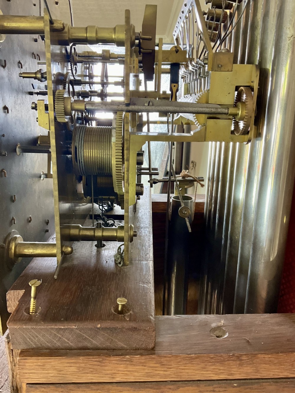 Quarter Chiming Tubular Bell Longcase Regulator Clock View XX
