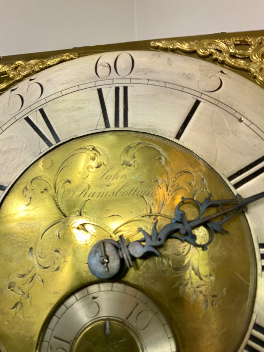 Small Georgian Oak Grandfather Longcase Clock View II