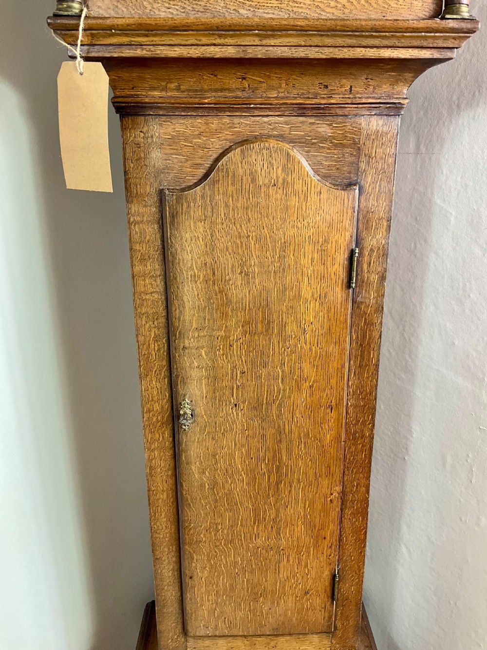 Small Georgian Oak Grandfather Longcase Clock View VIII