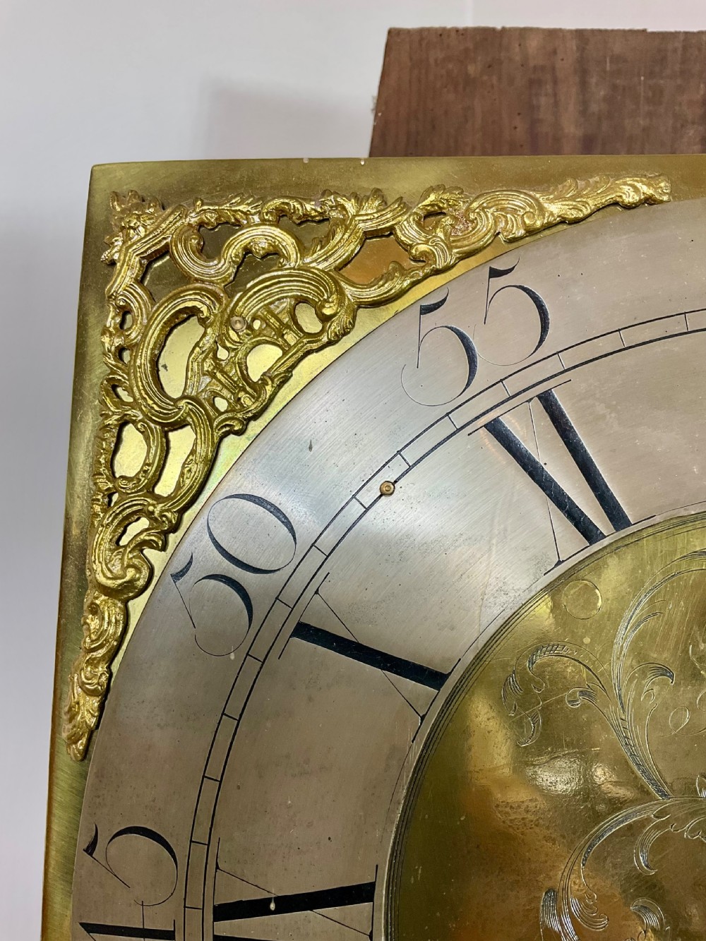 Small Georgian Oak Grandfather Longcase Clock View XI