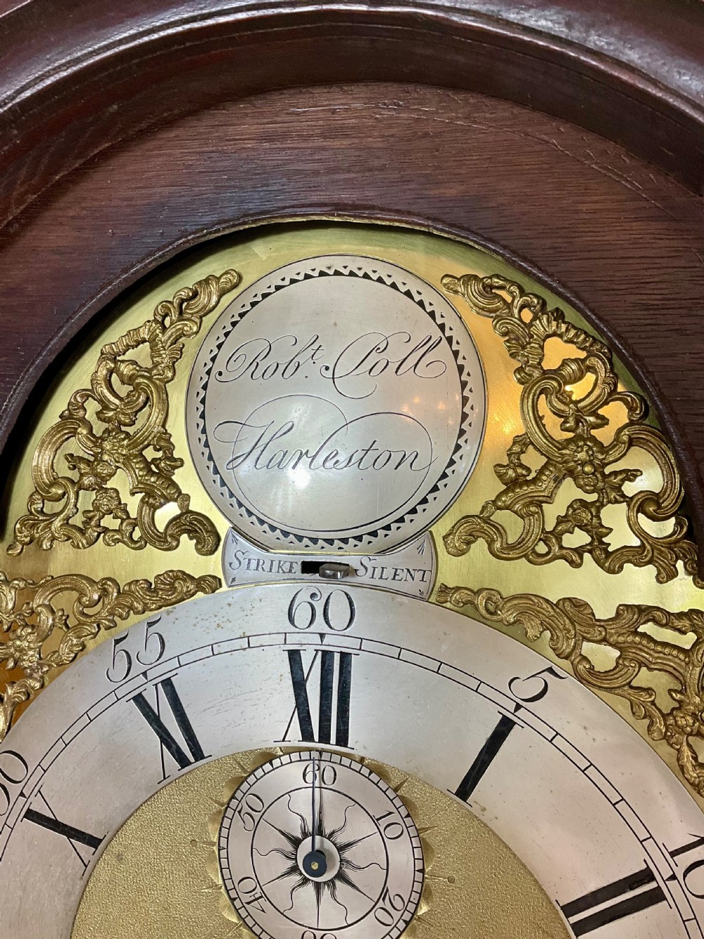 Early Georgian Small Longcase Clock - Silent Lever View II