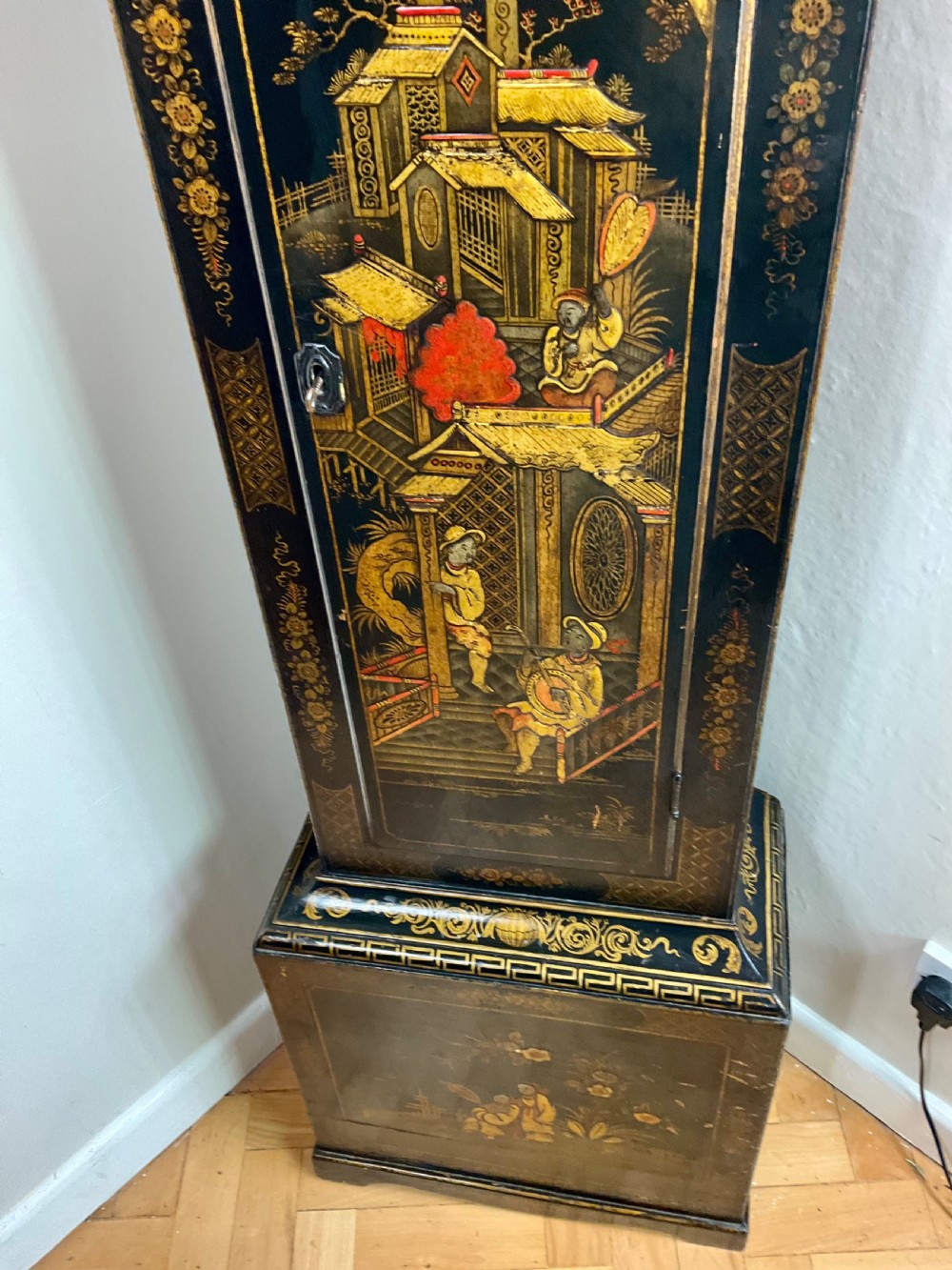 Late 18th Century Chinoiserie Design Longcase Clock View XV