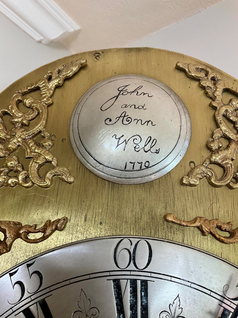 1770 “Marriage” Clock - Georgian Mahogany Longcase View V