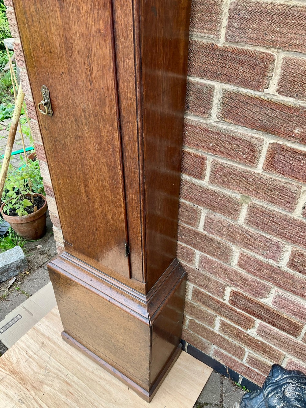19th Century Small Slim Grandfather Longcase Clock View XI