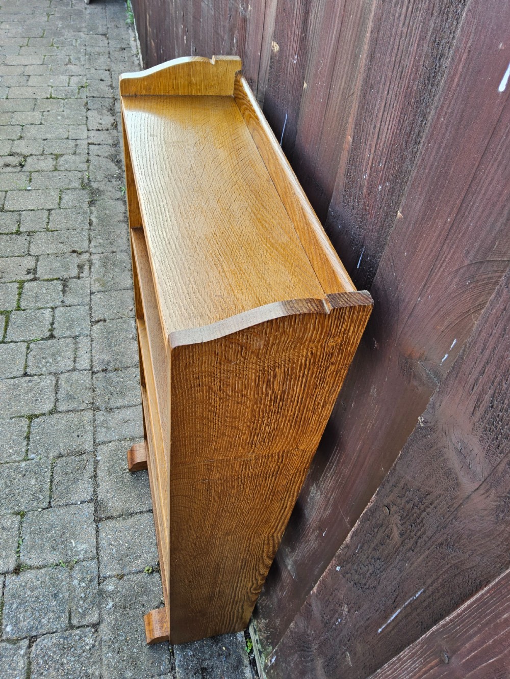 Oak Open Bookcase View IV