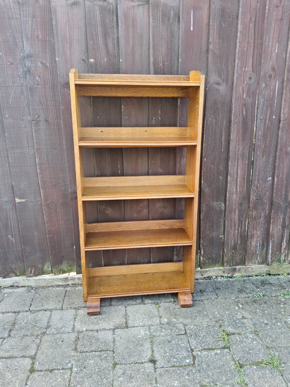 Oak Open Bookcase View V