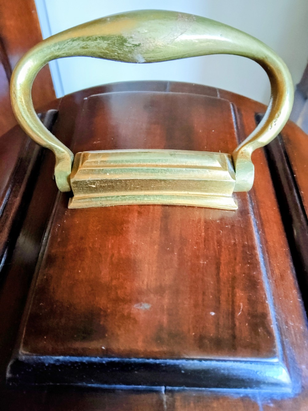 George III Mahogany Verge Fusee Bracket Clock Engraved Plate View VII