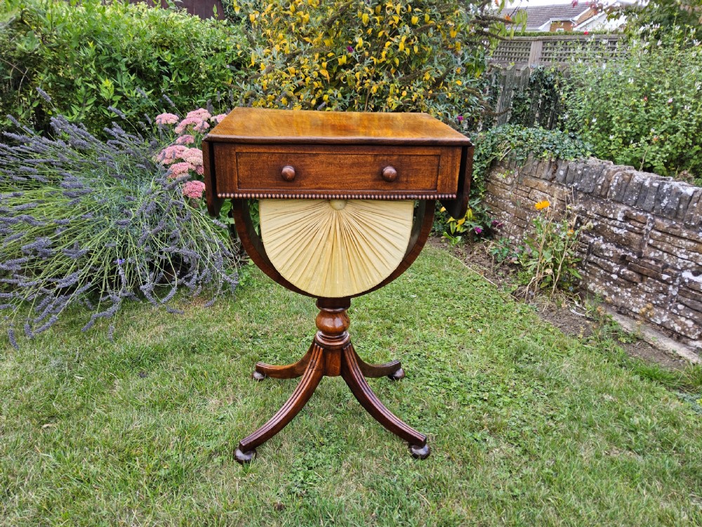 Regency mahogany work table
