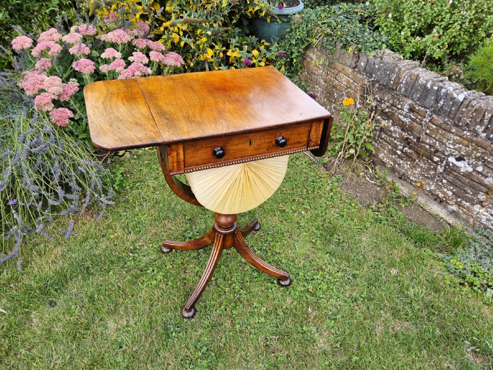 Regency mahogany work table View III