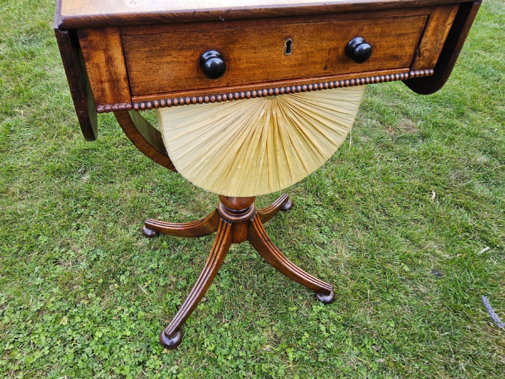 Regency mahogany work table View VI
