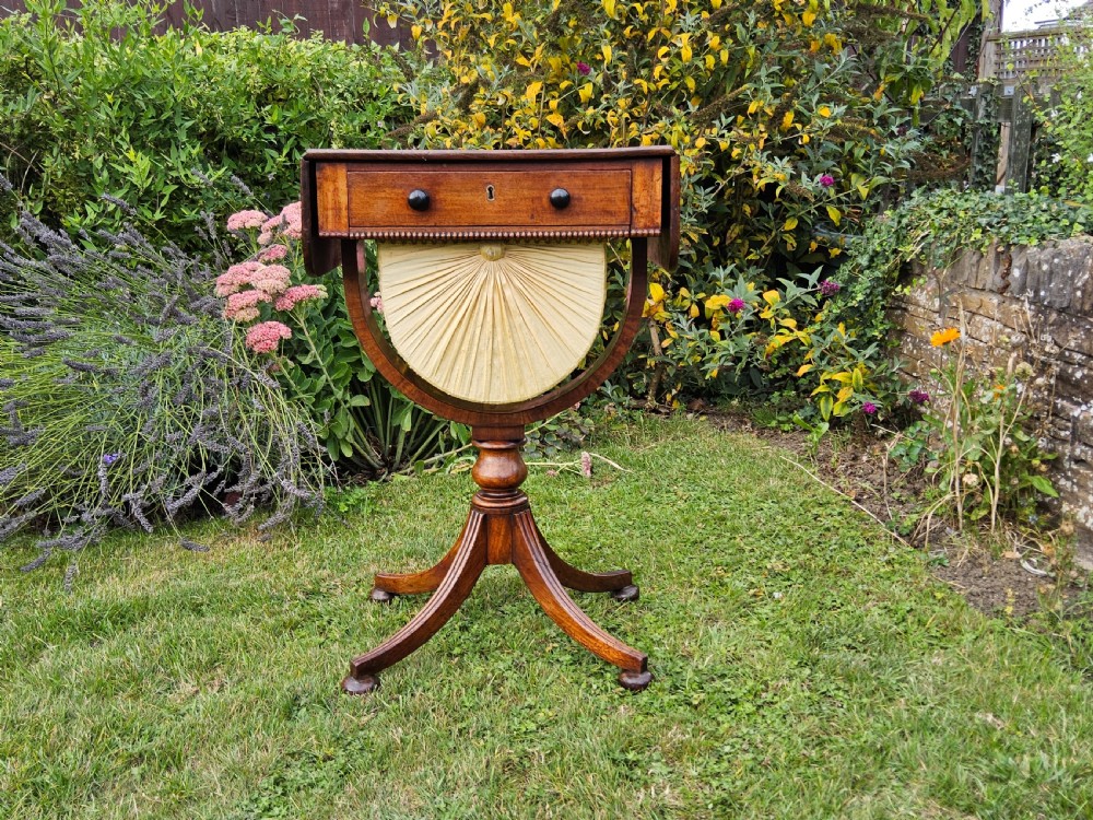 Regency mahogany work table View IX
