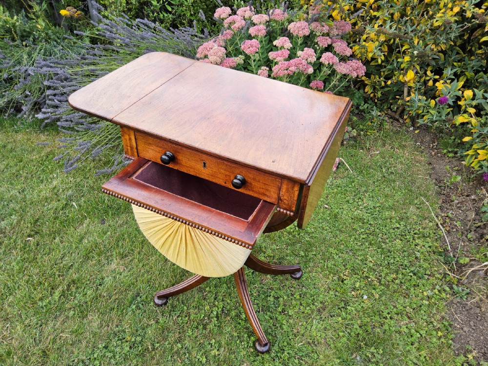 Regency mahogany work table View X