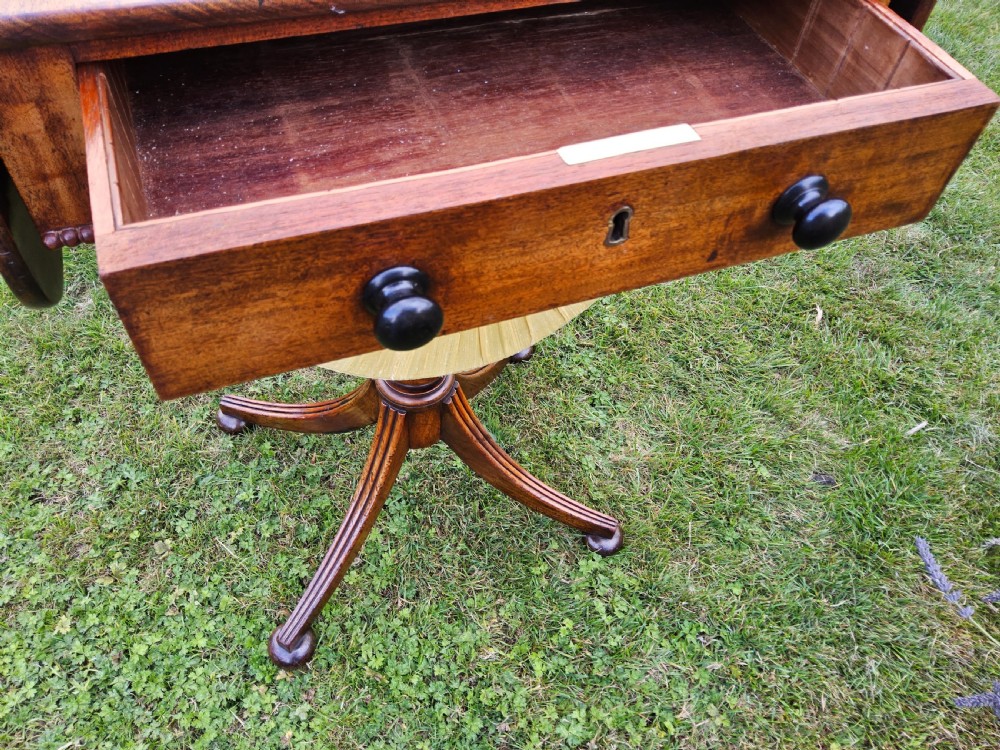 Regency mahogany work table View XV