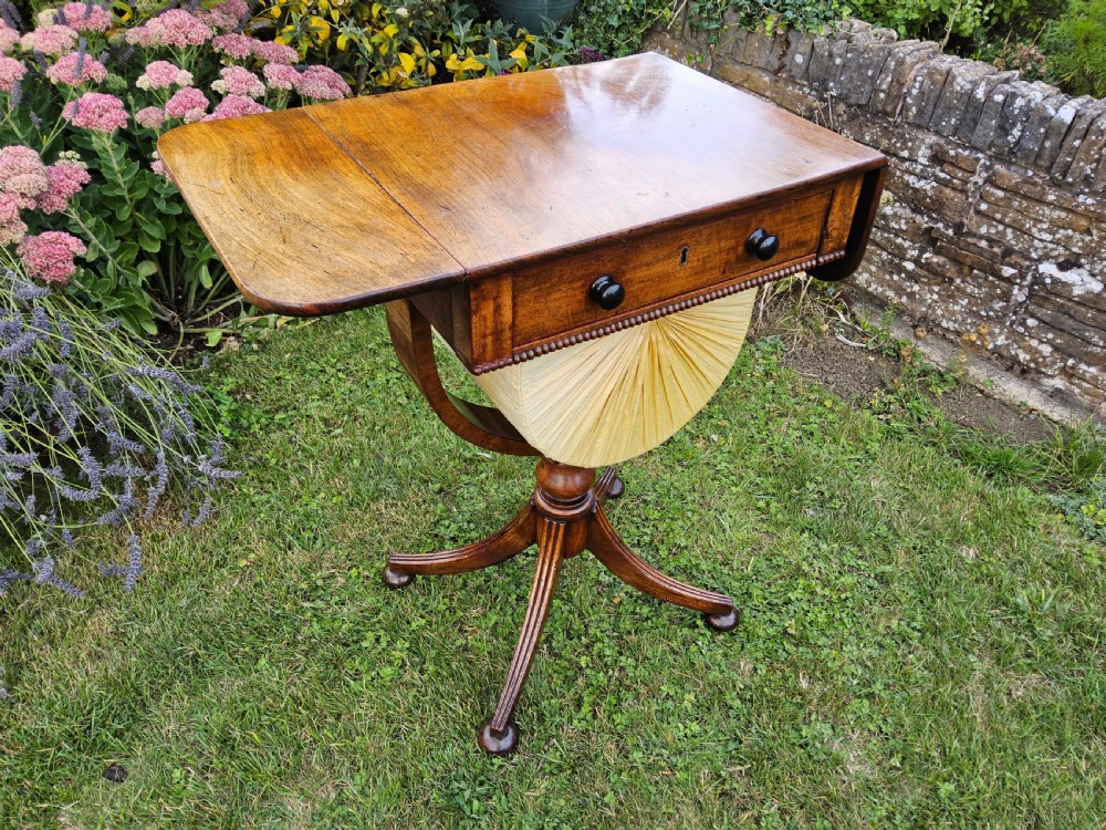 Regency mahogany work table View XVI