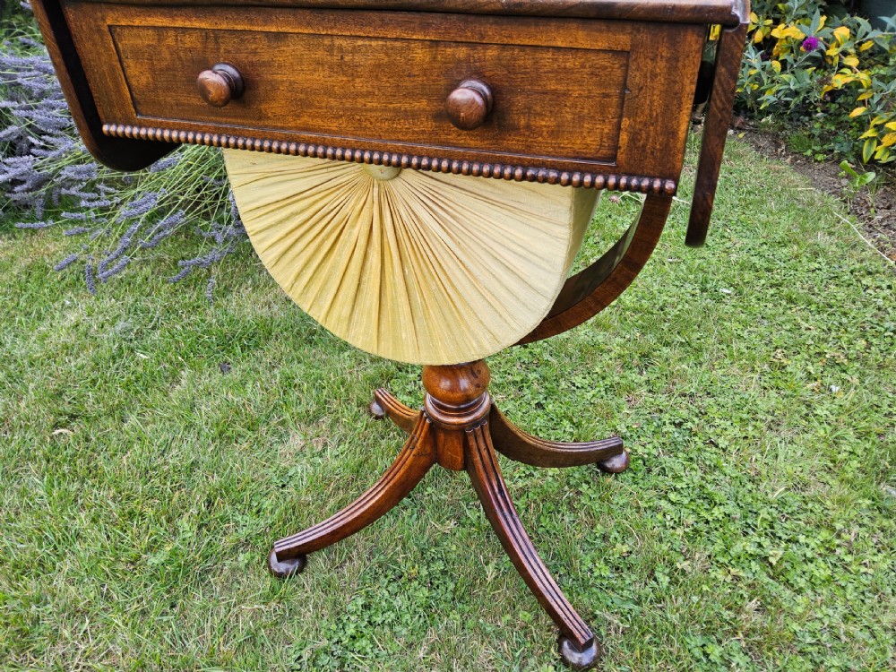 Regency mahogany work table View XIX