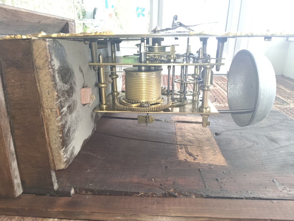 Smart Small Georgian Oak Grandfather Longcase Clock View VI
