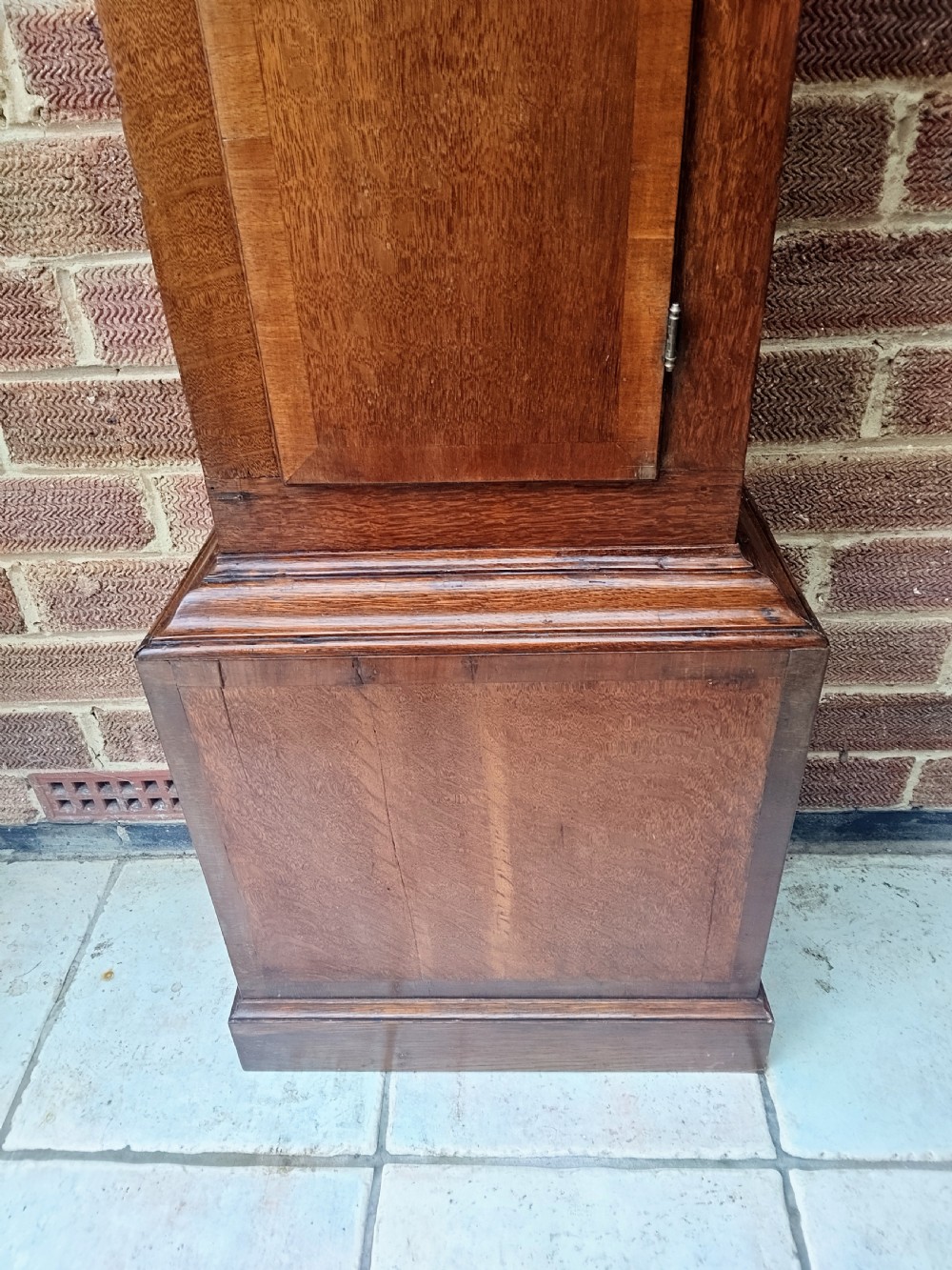 Smart Small Georgian Oak Grandfather Longcase Clock View VII