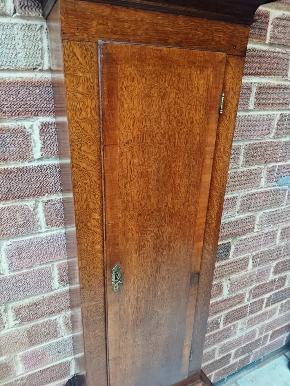 Smart Small Georgian Oak Grandfather Longcase Clock View IX