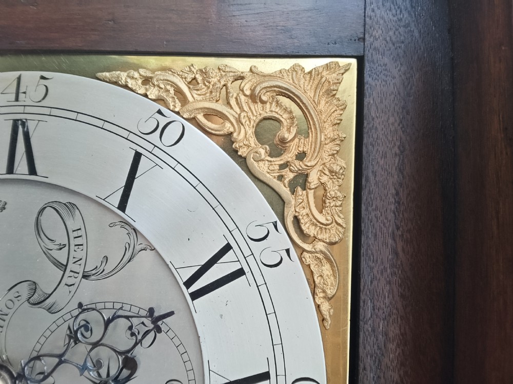 Smart Small Georgian Oak Grandfather Longcase Clock View X
