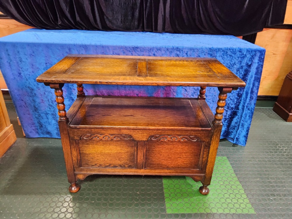 Solid Oak Monks Bench View III