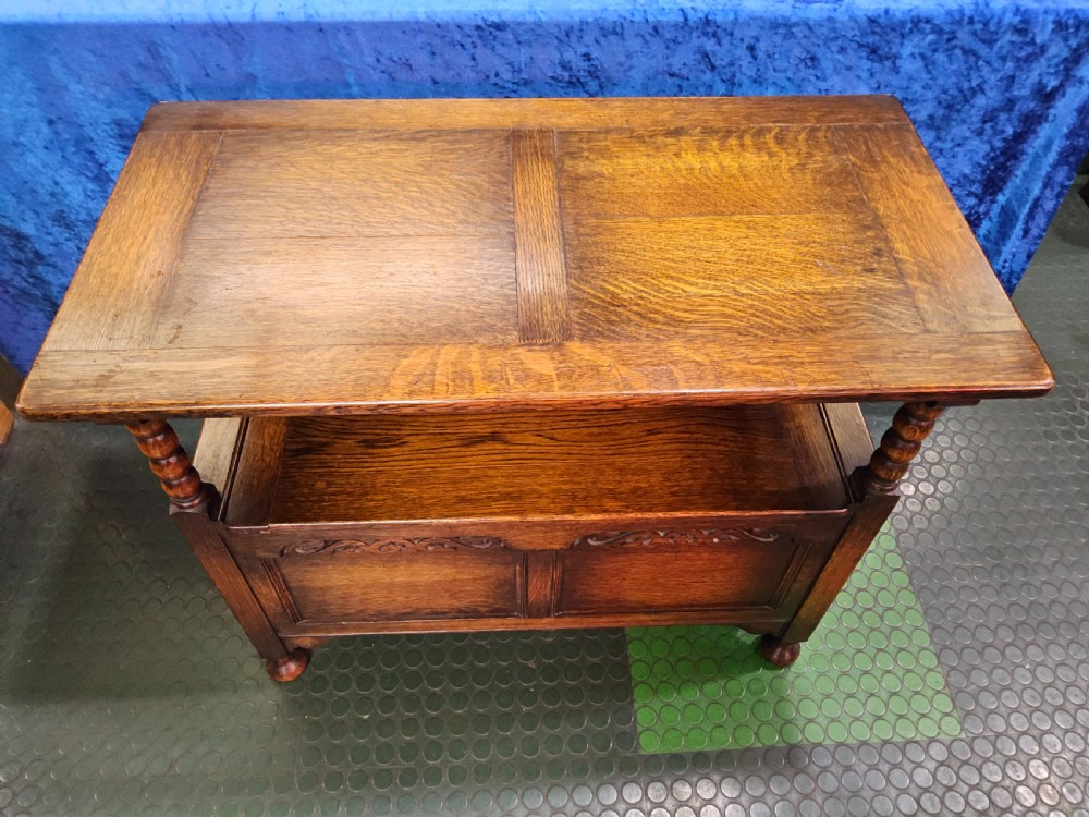 Solid Oak Monks Bench View VII