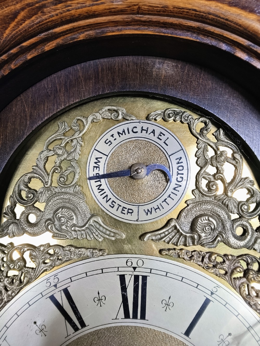 Astragal Glazed Quarter Chiming Grandmother Longcase Clock  View XIII