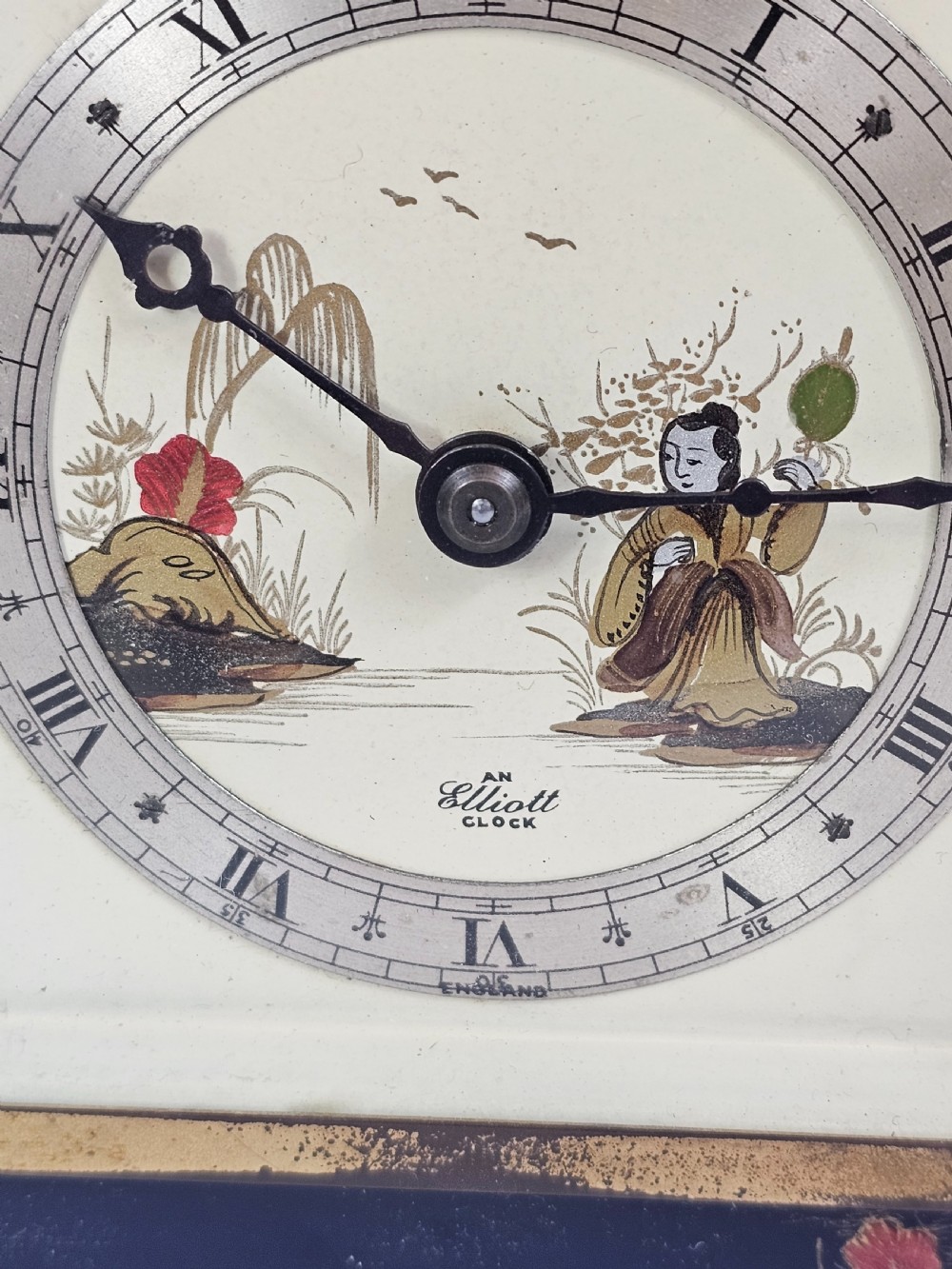 Elliott London Chinoiserie 8 Day Mantel Clock View II