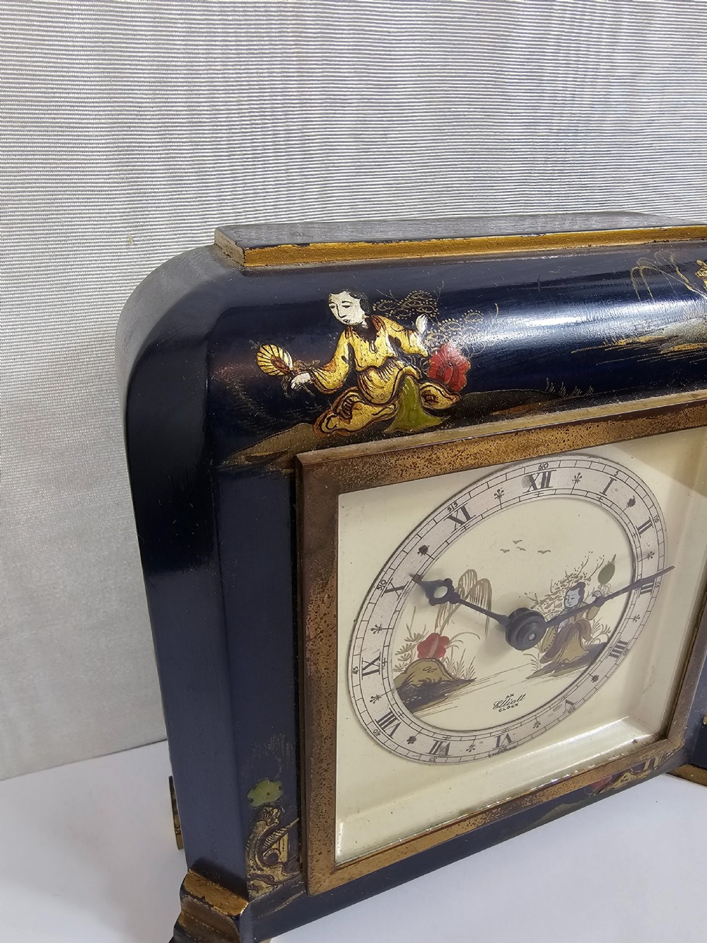 Elliott London Chinoiserie 8 Day Mantel Clock View VI