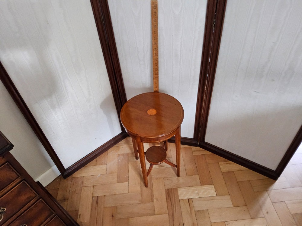 Edwardian Inlaid Mahogany Wine Table  View VI