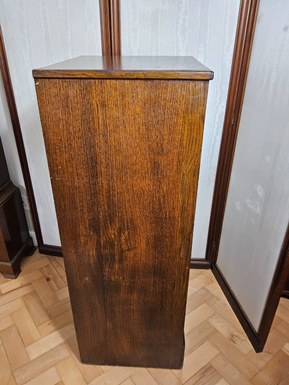 Oak Tambour Cabinet View VI