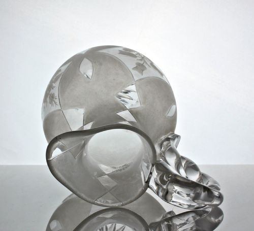 VICTORIAN RICHARDSONS OF STOURBRIDGE CUT AND ENGRAVED SET OF WATER JUG AND TWO GOBLETS - ADDITIONAL PHOTO 4