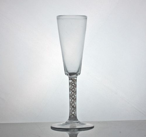 GEORGIAN CONTINENTAL DOUBLE SERIES OPAQUE TWIST ALE GLASS - ADDITIONAL PHOTO 1