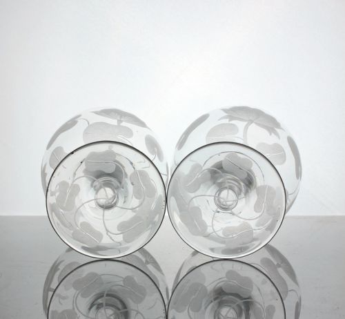 RICHARDSONS OF STOURBRIDGE WATER LILY PATTERN JUG AND GOBLETS - ADDITIONAL PHOTO 7