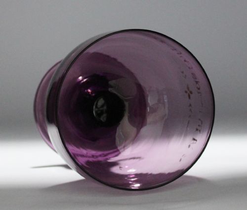 GEORGIAN HANDBLOWN GILDED PALE AMETHYST GLASS CREAM JUG AND SUGAR BOWL - ADDITIONAL PHOTO 2