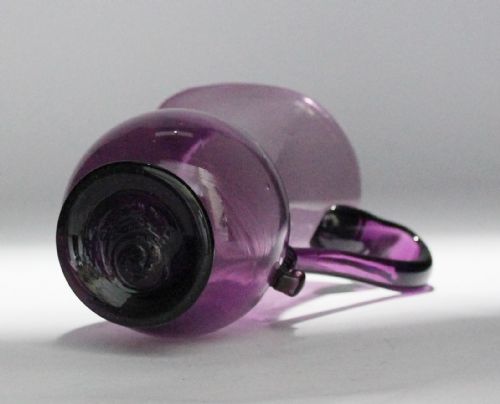 GEORGIAN HANDBLOWN GILDED PALE AMETHYST GLASS CREAM JUG AND SUGAR BOWL - ADDITIONAL PHOTO 8